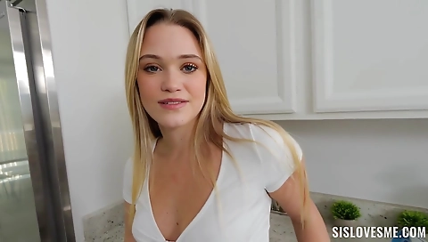 Blonde teeny takes on my cock