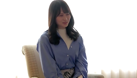 Sexy younger bexd sniffing a dildo