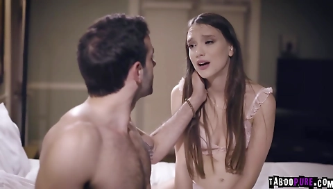 Cute girl fucked by a huge cock