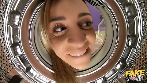 Short haired blondy fucked by her boyfriend