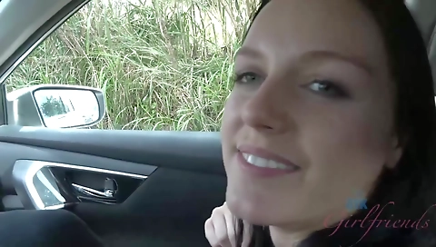 Sexy chick masturbates with a dildo